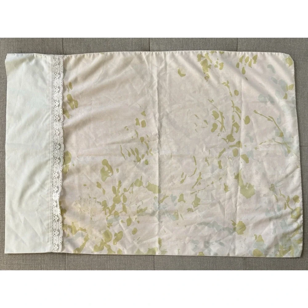 VTG Springmaid Pillowcases Fitted Sheet Floral Cottagecore Wondercale‎ Full Size